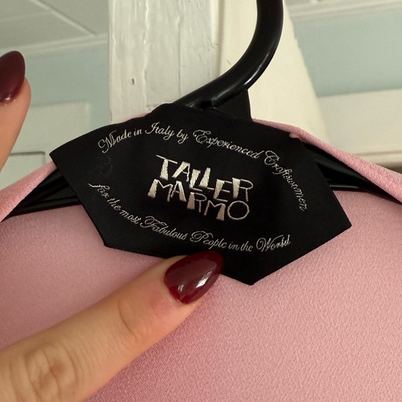 Taller Marmo Eolia Cape-Sleeve Maxi Dress – Pink – Size 40 – Never Worn - Picture 5 of 5